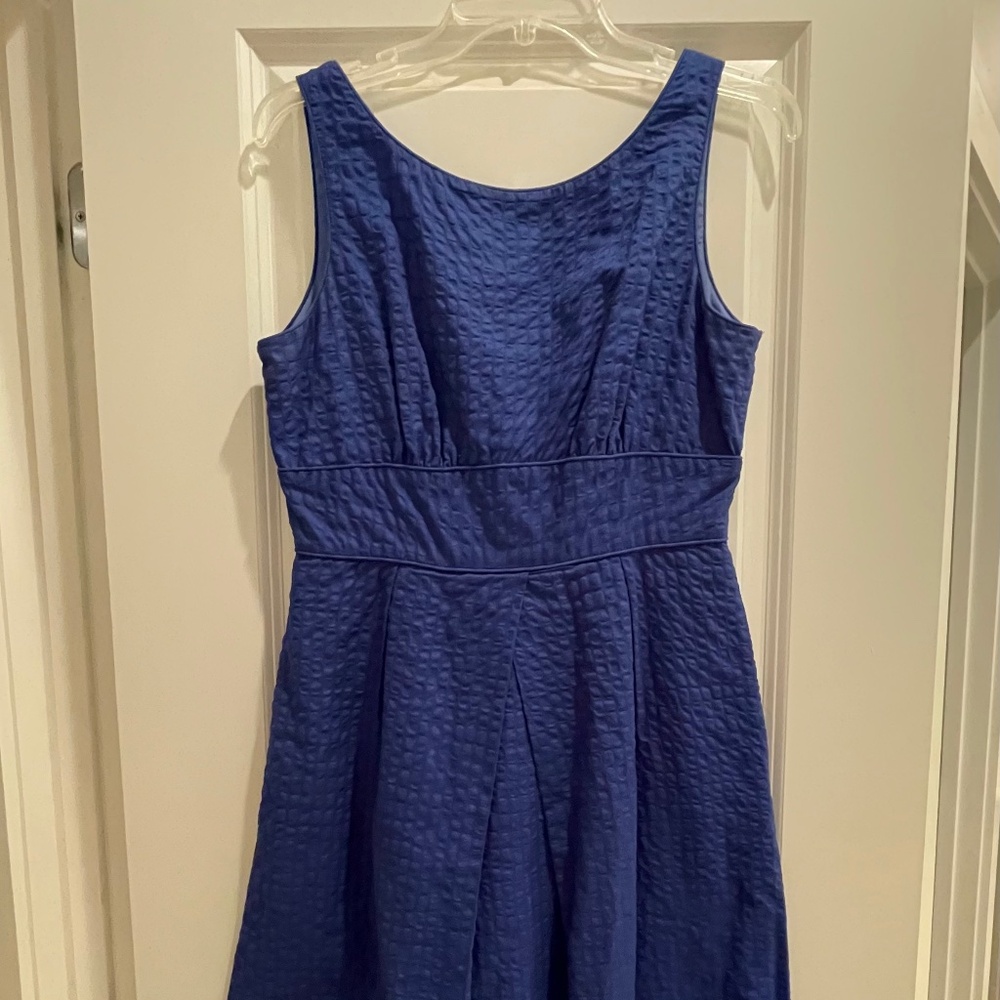 J Crew blue A line dress size 6